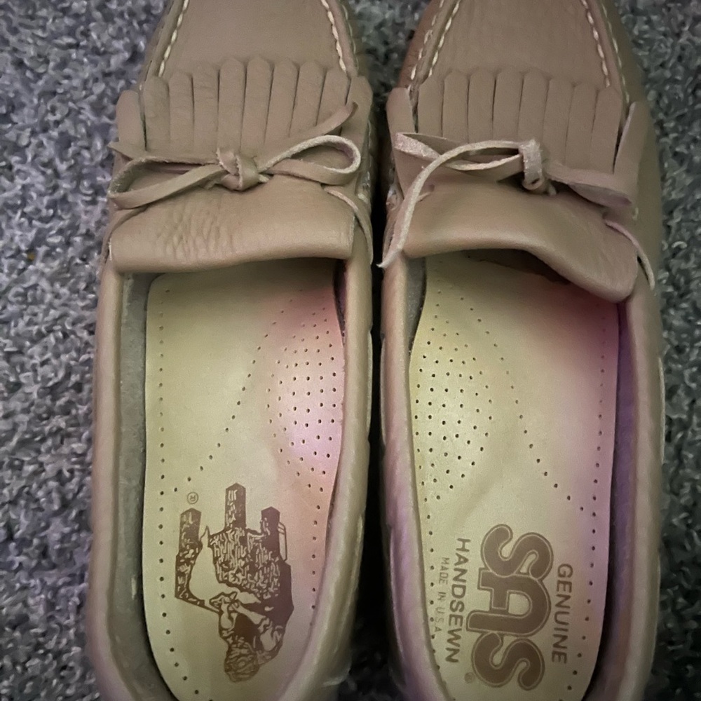 SAS Genuine Handsewn Tan Loafers
